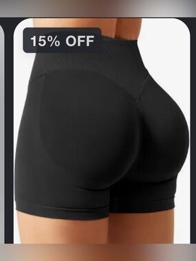 Black Sculpting Women’s Gym Shorts